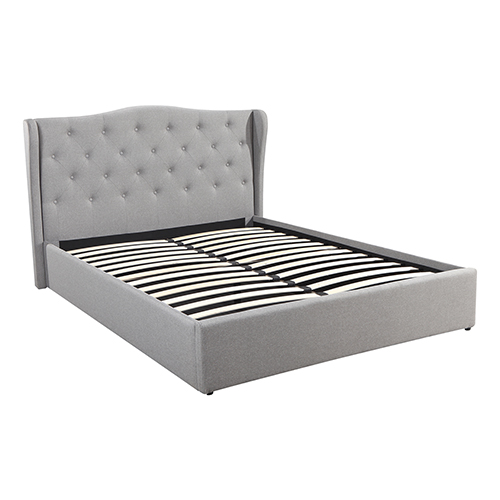 Verona Storage Bed Frame Grey with Gas Lift 